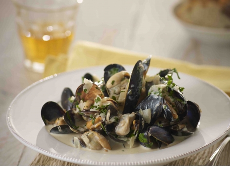 Irish Cider Mussels